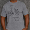 California Road Bike Tshirt Snow Gray