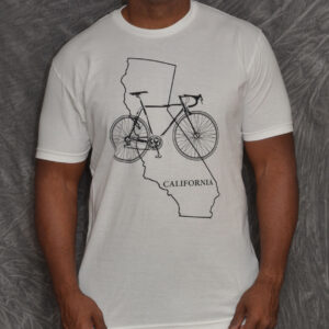 California Road Bike Tshirt White