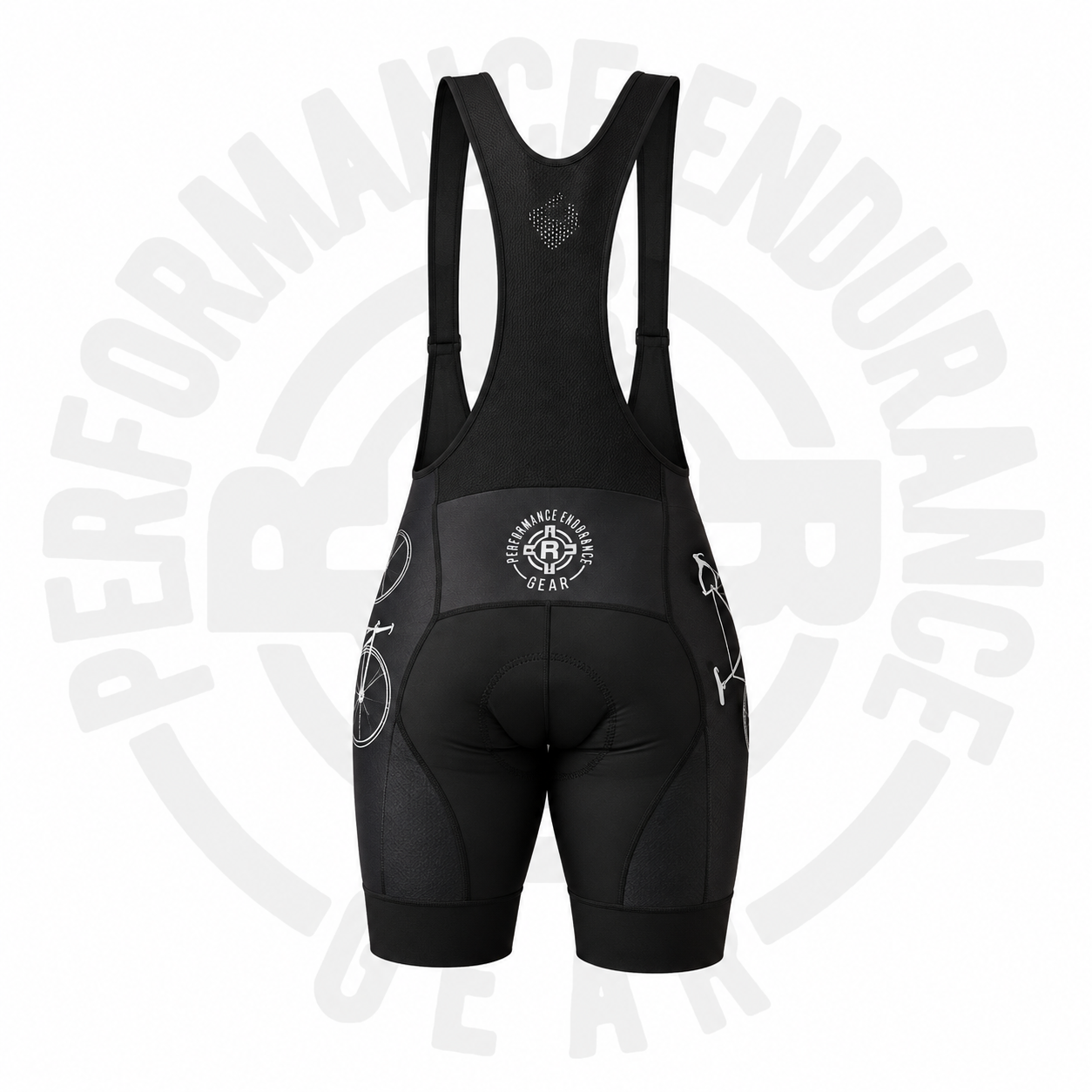 Big Bike Logo Unisex Bib Shorts - Image 2