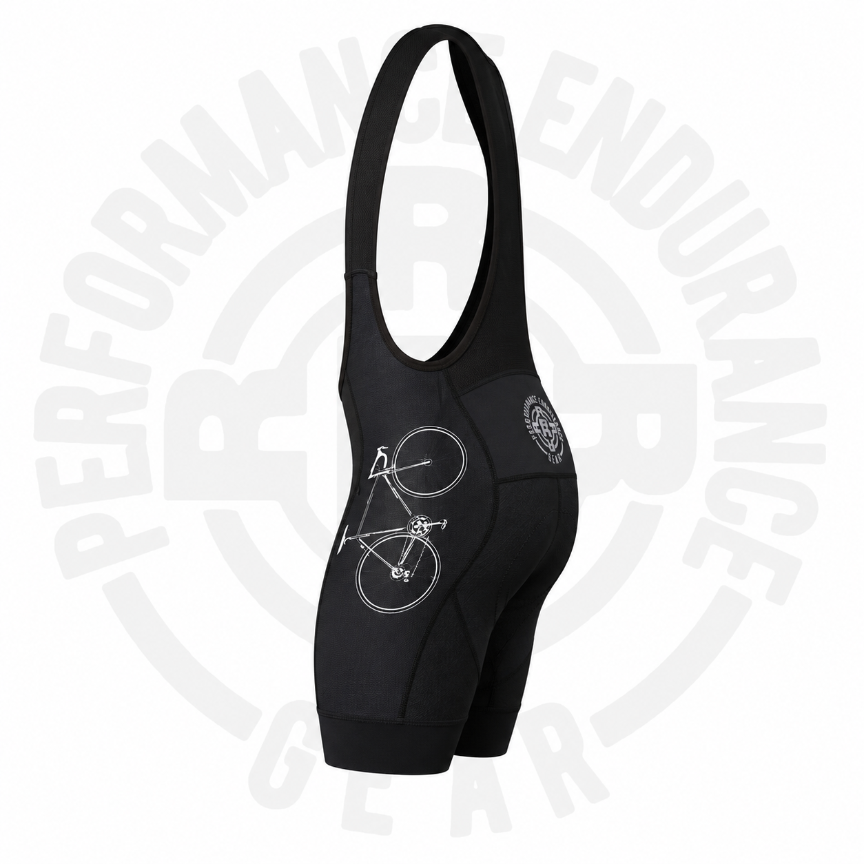 Big Bike Logo Unisex Bib Shorts - Image 3